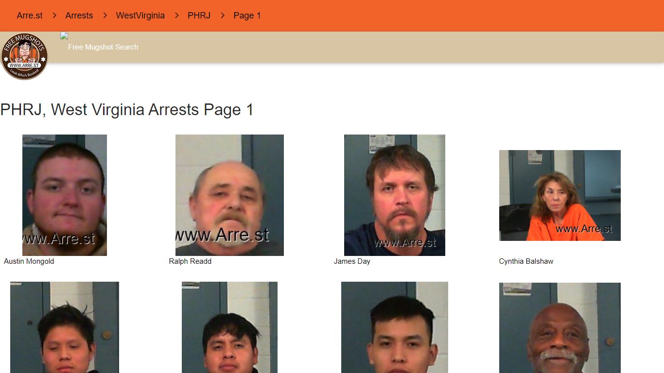 Arre.st - PHRJ, WestVirginia arrest records